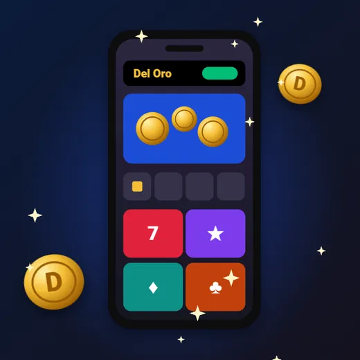 Deloro casino w telefonie Deloro casino w telefonie – smartfon z lobby kasyna i kafelkami gier